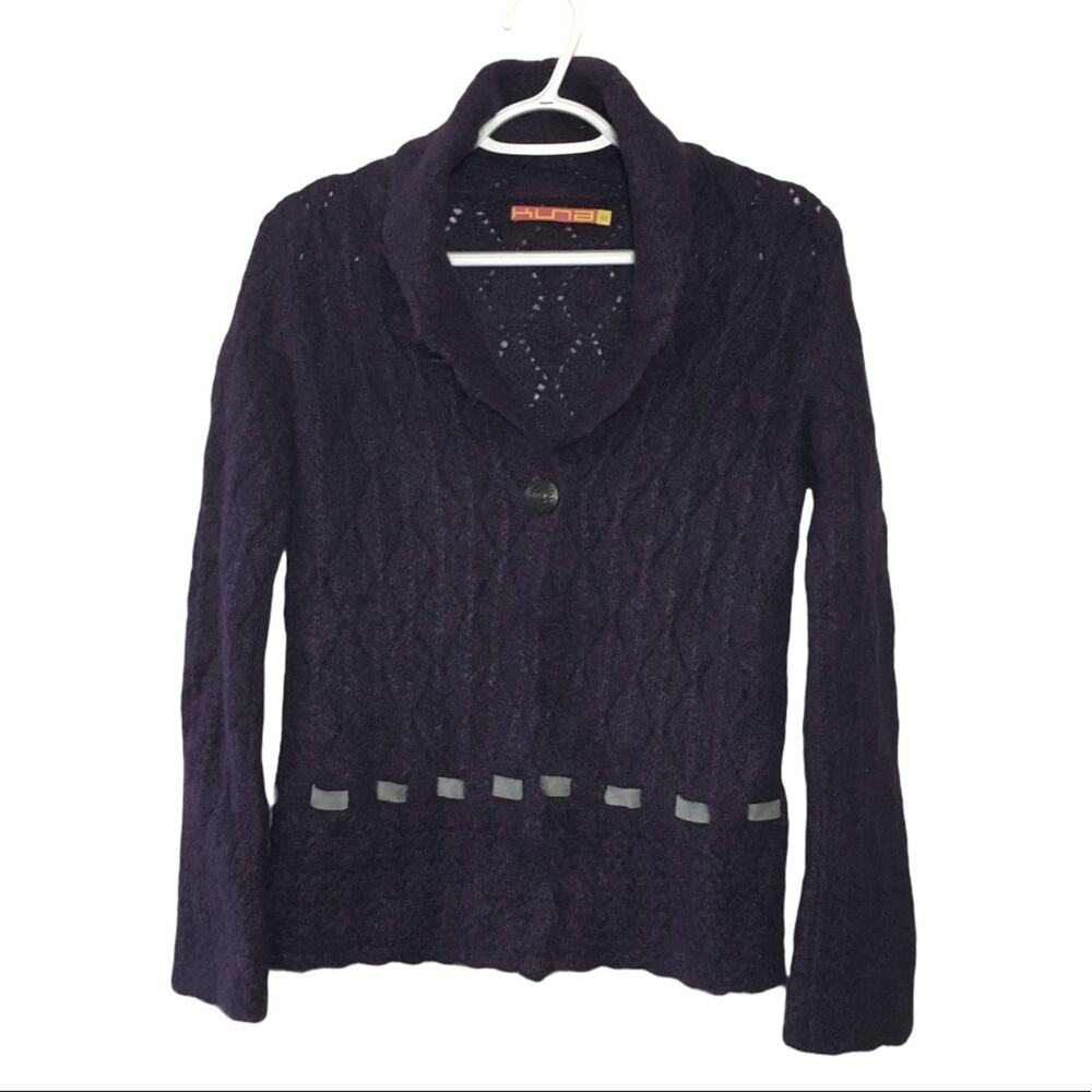 Kuna Women’s Alpaca Wool Blend Purple Sweater XS